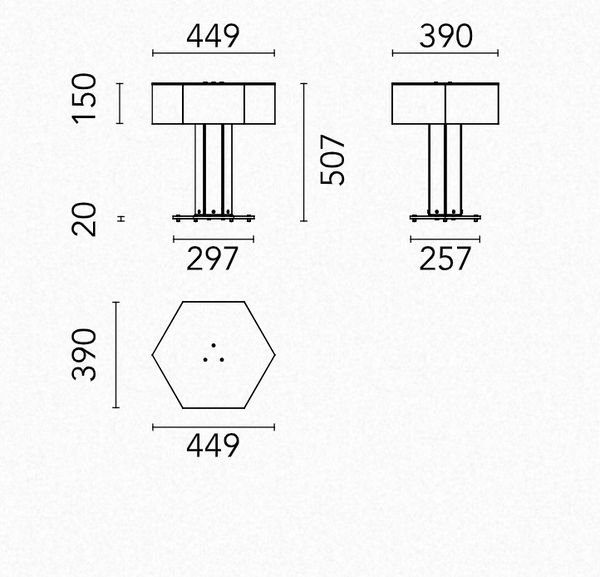 SuperWire T table lamp by Flos