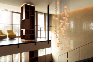 Sweet Light (Fil de Fer) chandelier by Catellani&Smith 
