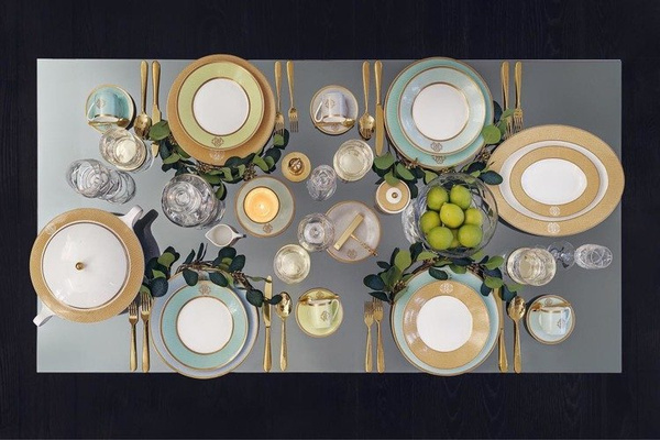 Zestaw sześciu miseczek Roberto Cavalli Home, z kolekcji Lizzard (Sunrise)