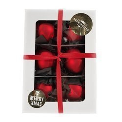 Christmas bauble in red matte color