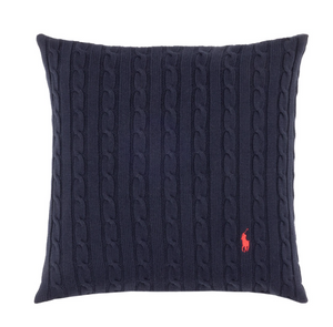 Poduszka dekoracyjna Ralph Lauren Home, z kolekcji Cable (granat)