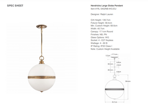 Lampa wisząca Ralph Lauren Home Hendricks Large