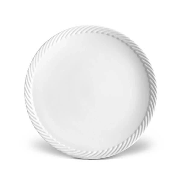 Talerz obiadowy L'Objet, z kolekcji Corde (White)