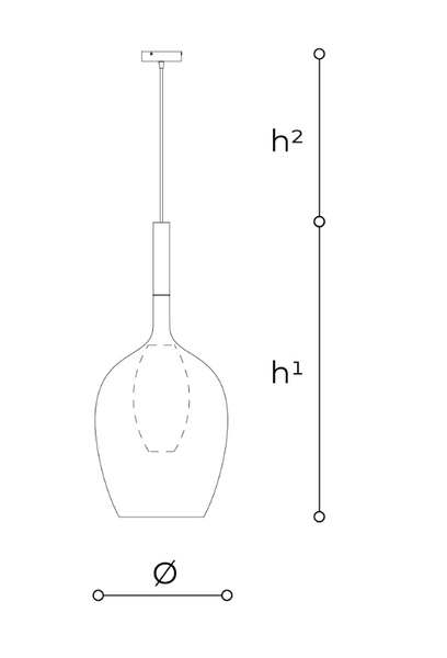Lampa wisząca Rosè Maxi marki Italamp