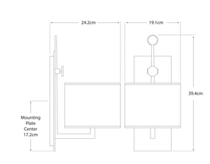 Kinkiet Aspen Iron projektu Ian K. Fowler marki Visual Comfort