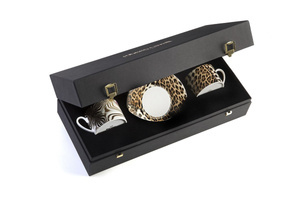 Set of two Zimbabwe/Djerba Roberto Cavalli Home tea cups, from the Africa collection