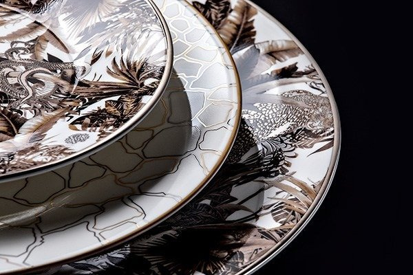 Zestaw sześciu filiżanek do kawy Roberto Cavalli Home, z kolekcji Tropical Jungle (Black)