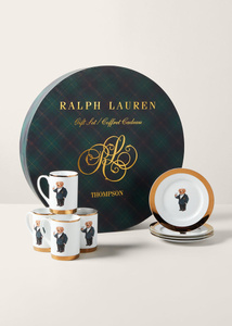 Zestaw porcelanowych kubków i talerzyków Ralph Lauren Home, z kolekcji Thompson