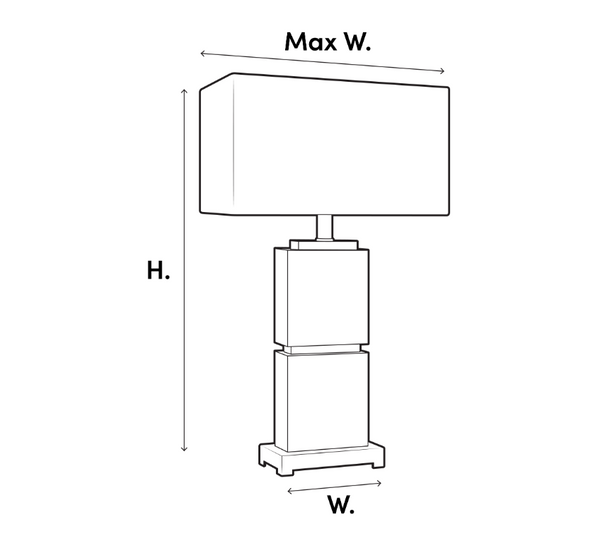 Daniel table lamp by Eichholtz