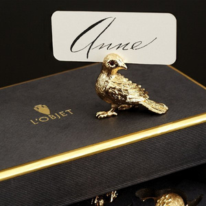 L'Objet Bird napkin ring set 
