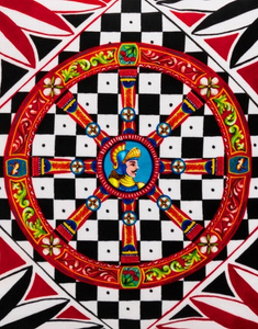 Poduszka welurowa Dolce&Gabbana, Carretto Siciliano