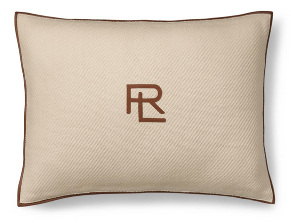 Ralph Lauren Home decorative cotton cushion, from the Argyle (Coastal) 