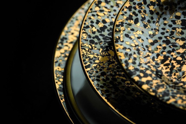 Set of two Roberto Cavalli Home coffee cups, from the Camouflage collection