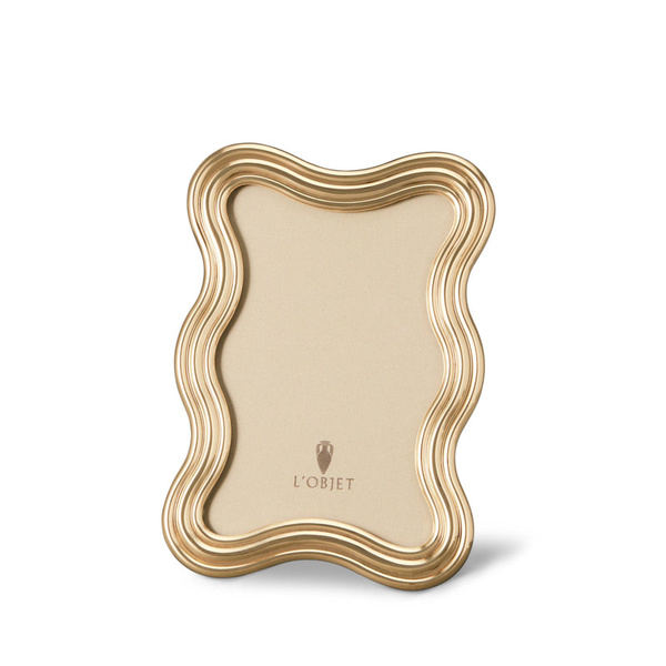 L'Objet Ripple Gold photo frame  