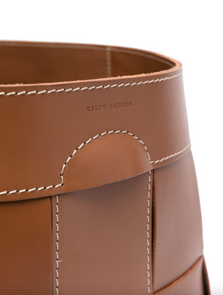 Hailey Large leather basket by Ralph Lauren Home
