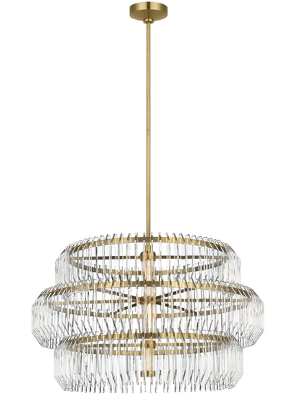 Killarney 32’ chandelier by Waterford