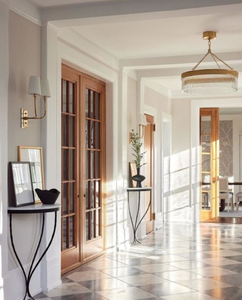 Hulton Double wall lamp by Thomas O'Brien by Visual Comfort