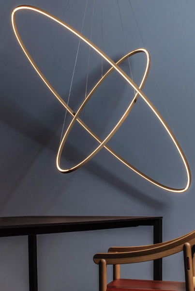 Ellisse Double pendant lamp by Nemo Lighting