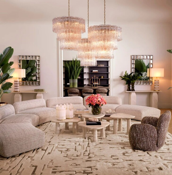 Grand Avenue modular sofa - pouffe by Eichholtz