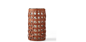 Preston Woven Leather Mini lantern by Ralph Lauren Home