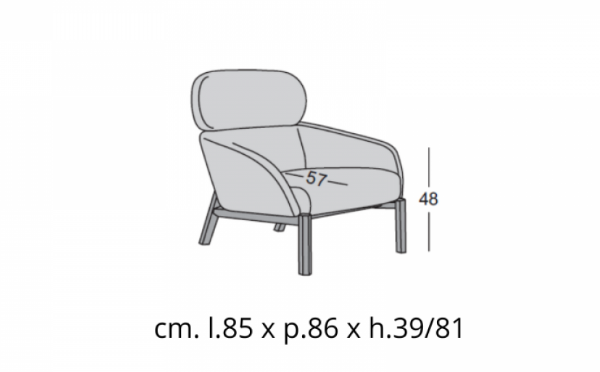 Fotel Elton marki Casamilano