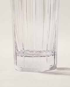 Set of two Ralph Lauren Home crystal glasses, from the Coraline Highball collection