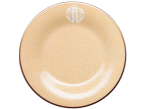Roberto Cavalli Home dessert plate, from the Lizzard (Gold) collection