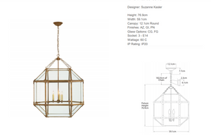 Suzanne Kasler Morris Large Pendant Lamp