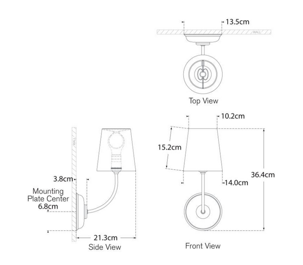 Vendome wall lamp by Thomas O'Brien by Visual Comfort