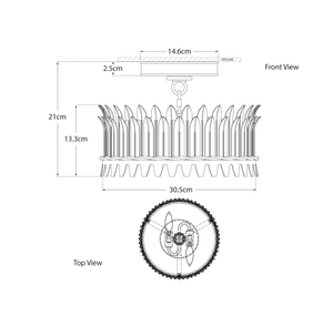 Plafon Leslie 12" projektu Suzanne Kasler 