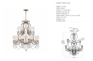 Ralph Lauren Home Adrianna Medium Chandelier