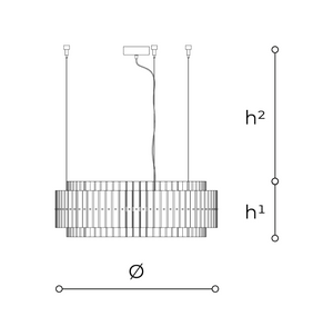 Carmen 729/90 chandelier by Italamp