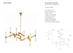 Aerin Brenta Grande Chandelier