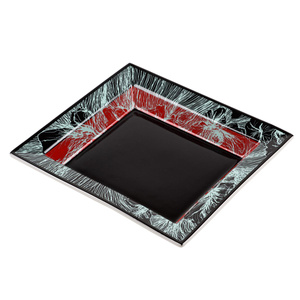 Biscay Green Flowers Tray