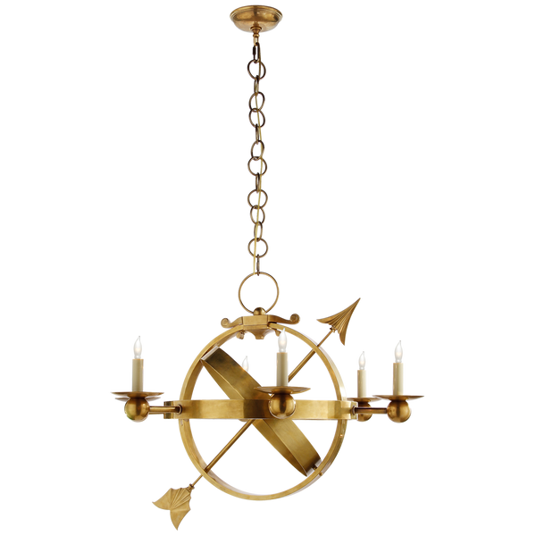 Eric Cohler Armillary Sphere chandelier by Visual Comfort