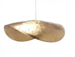 Brass 96 pendant lamp in gold by Gervasoni 1882