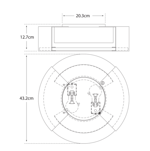 Plafon Melange Large projektu Kelly Wearstler marki Visual Comfort