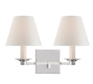 Evans Double wall lamp by Ralph Lauren Home