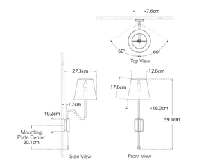 Griffin Articulating wall lamp designed by Amber Lewis by Visual Comfort