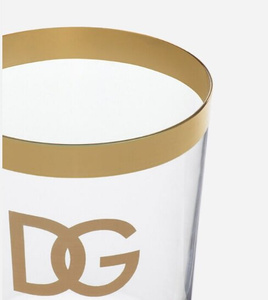 Set of two Dolce & Gabbana drinking glasses, DG Logo