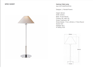 Lampa stołowa J.Randall Powers Hackney marki Visual Comfort