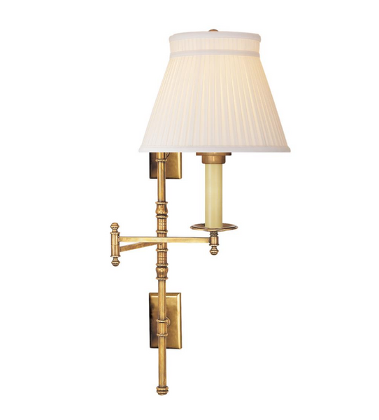 Dorchester Swing Arm wall lamp by Chapman & Myers