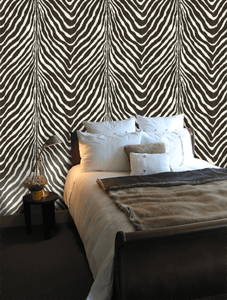 Tapeta Bartlett Zebra-Charcoal Ralph Lauren Home, z kolekcji Penthouse 