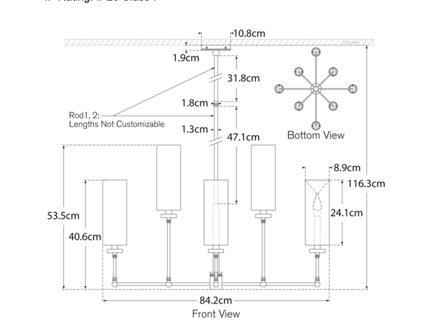 Thomas O'Brien Ziyi Chandelier