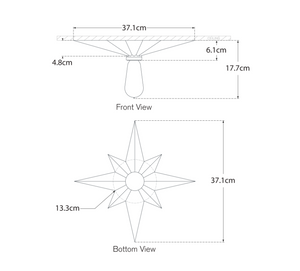 Star plafond by Eric Cohler by Visual Comfort