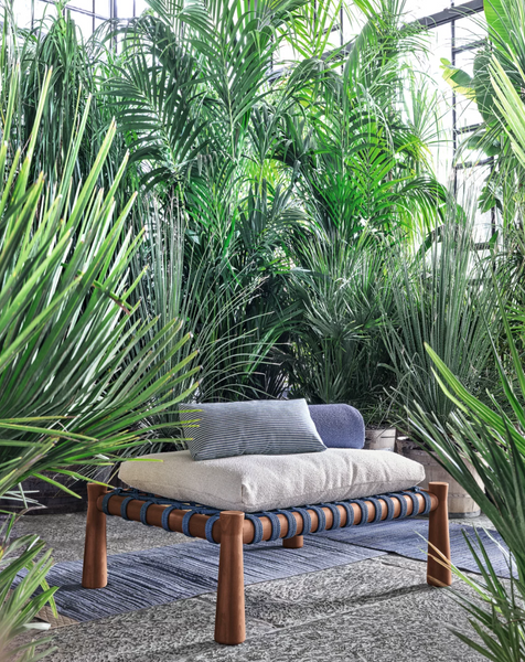 Guna 02 garden bench by Gervasoni 1882