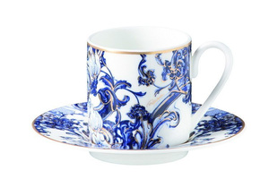 Set of two Roberto Cavalli Home coffee cups, from the Azulejos collection