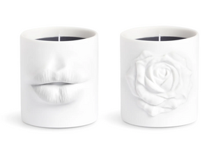 Set of two Rose Noire candles by L'Objet, from the Oh Mon Dieu! collection