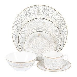 Set of six Roberto Cavalli Home coffee cups, from the Giraffa collection