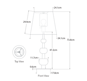 Lampa stołowa Paloma Contreras Comtesse Medium marki Visual Comfort